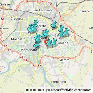 Mappa Via Gaetano Salvemini, 43123 Parma PR, Italia (1.31588)