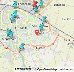 Mappa 43123 Parma PR, Italia (2.61833)