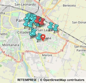 Mappa 43123 Parma PR, Italia (1.5425)