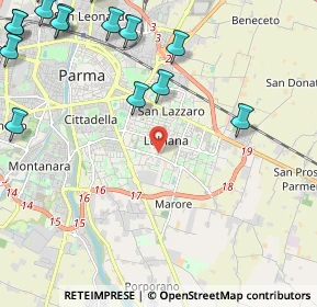 Mappa 43123 Parma PR, Italia (3.32867)