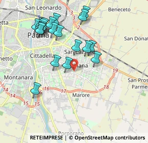 Mappa 43123 Parma PR, Italia (2.052)