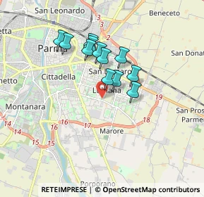 Mappa 43123 Parma PR, Italia (1.37167)