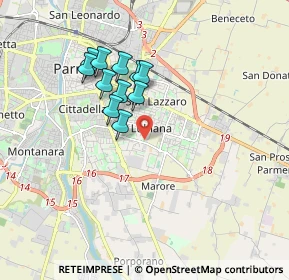 Mappa 43123 Parma PR, Italia (1.48545)
