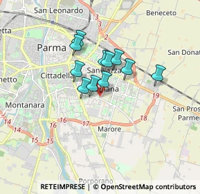 Mappa 43123 Parma PR, Italia (1.16455)