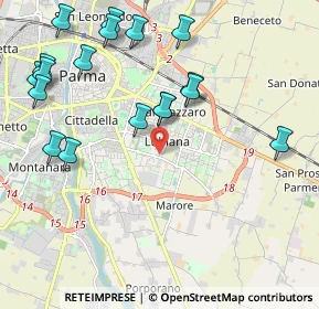 Mappa 43123 Parma PR, Italia (2.43722)