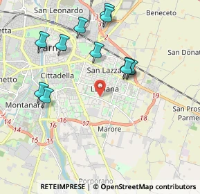 Mappa 43123 Parma PR, Italia (2.07364)
