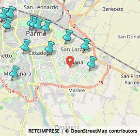 Mappa 43123 Parma PR, Italia (2.70692)