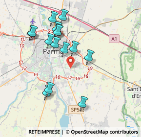 Mappa 43123 Parma PR, Italia (3.77333)