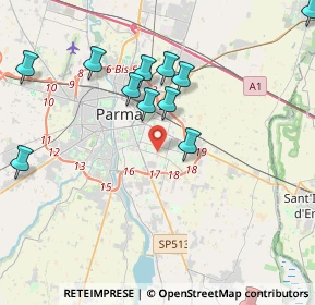 Mappa 43123 Parma PR, Italia (5.26071)