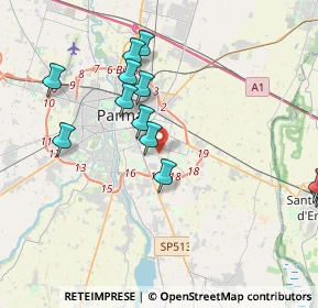 Mappa 43123 Parma PR, Italia (4.47077)