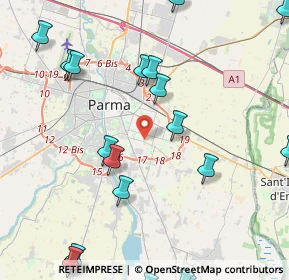 Mappa 43123 Parma PR, Italia (5.74158)
