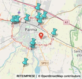 Mappa 43123 Parma PR, Italia (4.265)