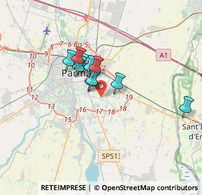 Mappa 43123 Parma PR, Italia (2.97091)