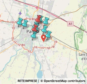 Mappa 43123 Parma PR, Italia (2.73455)