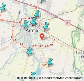 Mappa 43123 Parma PR, Italia (5.39091)