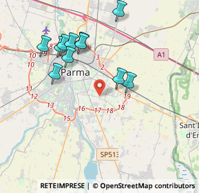 Mappa 43123 Parma PR, Italia (3.89545)