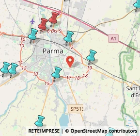 Mappa 43123 Parma PR, Italia (5.9175)