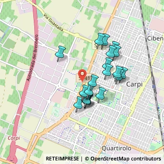 Mappa Piazzale delle Piscine, 41012 Carpi MO, Italia (0.76)