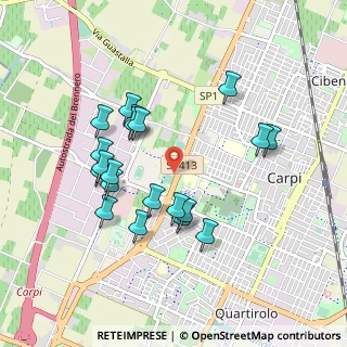 Mappa Piazzale delle Piscine, 41012 Carpi MO, Italia (0.895)