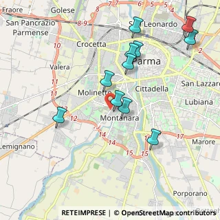 Mappa Via Benedetto Croce, 43125 Parma PR, Italia (2.03)