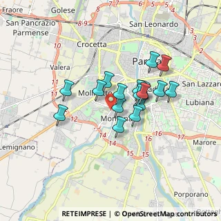 Mappa Via Benedetto Croce, 43125 Parma PR, Italia (1.31412)