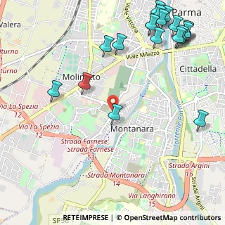 Mappa Via Benedetto Croce, 43125 Parma PR, Italia (1.543)