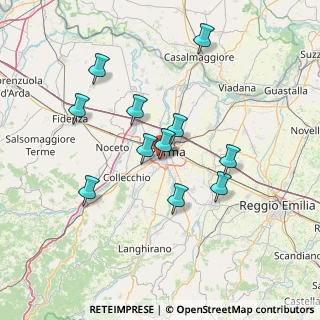 Mappa Via Benedetto Croce, 43125 Parma PR, Italia (13.22545)