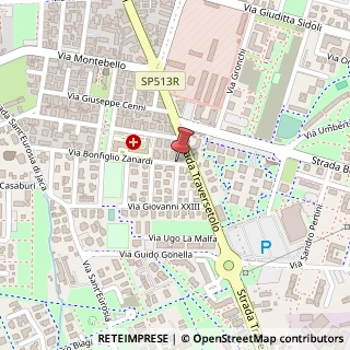 Mappa Via Bonfiglio Zanardi,  1, 43100 Parma, Parma (Emilia Romagna)