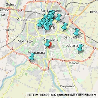 Mappa Via Vittorio Bachelet, 43123 Parma PR, Italia (2.1175)