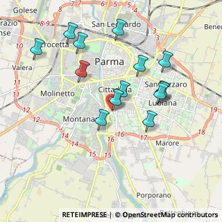 Mappa Via Vittorio Bachelet, 43123 Parma PR, Italia (1.89214)
