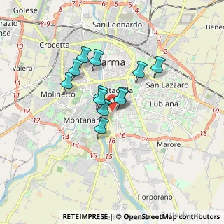 Mappa Via Vittorio Bachelet, 43123 Parma PR, Italia (1.225)