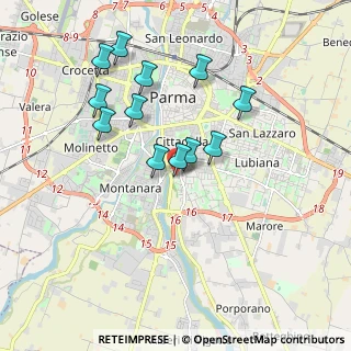 Mappa Via Vittorio Bachelet, 43123 Parma PR, Italia (1.7025)