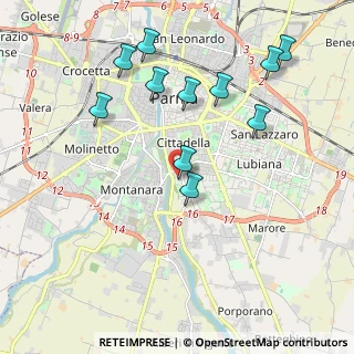 Mappa Via Vittorio Bachelet, 43123 Parma PR, Italia (2.11091)