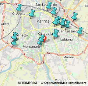 Mappa Via Vittorio Bachelet, 43123 Parma PR, Italia (2.13333)