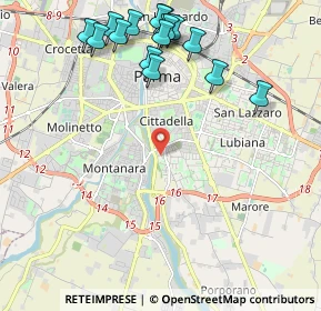 Mappa Via Vittorio Bachelet, 43123 Parma PR, Italia (2.54125)