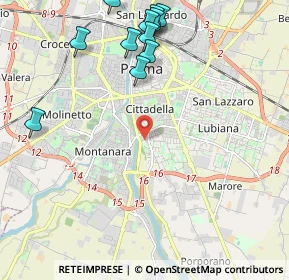 Mappa Via Vittorio Bachelet, 43123 Parma PR, Italia (2.58909)