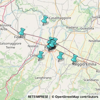 Mappa Via Vittorio Bachelet, 43123 Parma PR, Italia (7.36417)