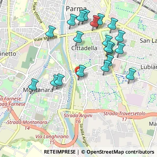 Mappa Via Vittorio Bachelet, 43123 Parma PR, Italia (1.113)