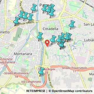 Mappa Via Vittorio Bachelet, 43123 Parma PR, Italia (1.178)