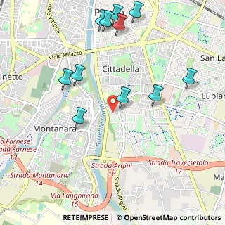 Mappa Via Vittorio Bachelet, 43123 Parma PR, Italia (1.19364)
