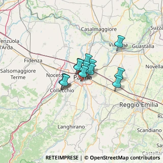 Mappa Via M. Jacchia, 43125 Parma PR, Italia (7.59615)