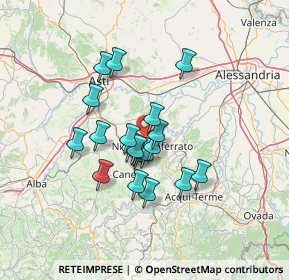 Mappa Strada Vallarasca, 14049 Nizza Monferrato AT, Italia (10.424)