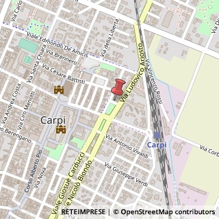 Mappa Piazzale Dante Alighieri, 2, 41012 Carpi, Modena (Emilia Romagna)