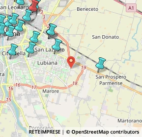 Mappa Str. Guglielmo Marconi, 43123 Parma PR, Italia (3.38789)