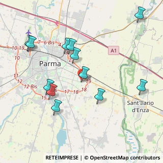 Mappa Strada Guglielmo Marconi, 43123 Parma PR, Italia (4.37417)