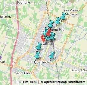 Mappa Via Guido Fassi, 41012 Carpi MO, Italia (1.07667)