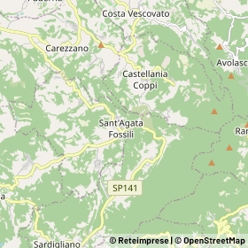 Mappa Sant'Agata Fossili