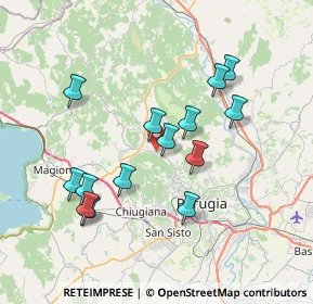 Mappa Via T. Campanella, 06073 Corciano PG, Italia (7.19)