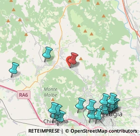 Mappa Via T. Campanella, 06073 Corciano PG, Italia (6.054)