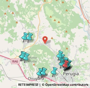 Mappa Via T. Campanella, 06073 Corciano PG, Italia (5.3535)